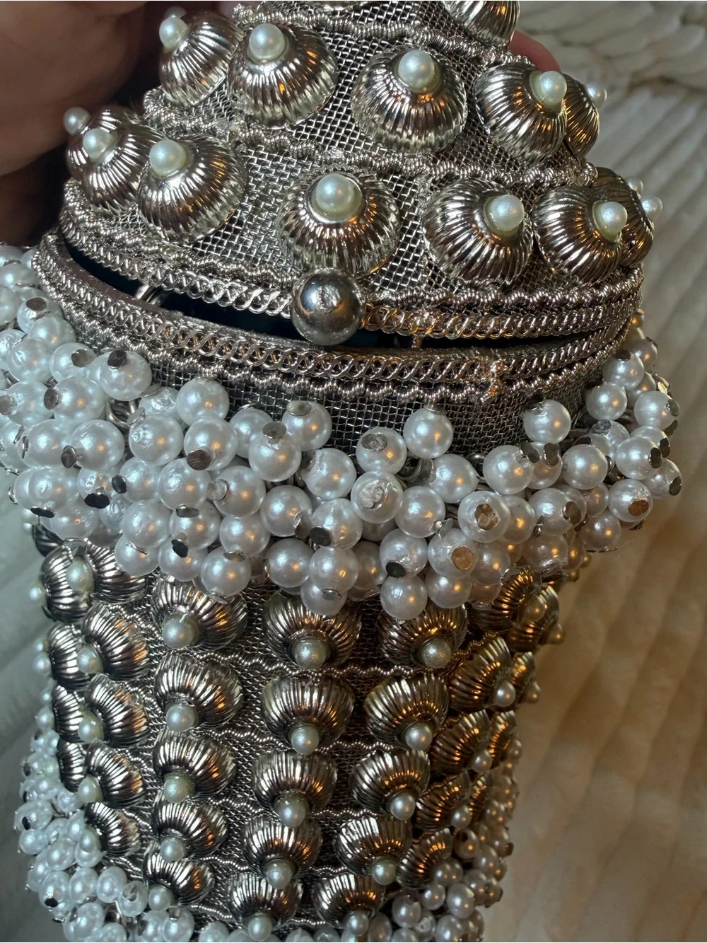 RAMLA Cocktail Pearl Handbag NWOT - Picture 8 of 14